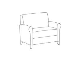 Bariatric Lounge Chair / Fully Upholstered