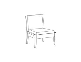 Oriel Armless Lounge Chair