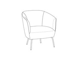 Lounge Chair / Fully Upholstered