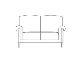Two Place Sofa